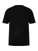 Men Plus Kurzarm T-Shirt in schwarz