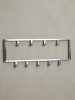 KADIMA DESIGN Wandgarderobe Metall Silber 50x20x4 cm Design Flurgarderobe Stahl,