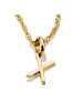 Thomas Sabo Charm-Anhänger Buchstabe X Connect in gold