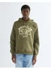 Wrangler Kapuzenpullover Americana in Olive Night
