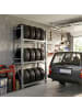 relaxdays Reifenregal in Silber - (B)120 x (H)180 x (T)50 cm