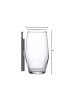 Ritzenhoff & Breker 6er Set Longdrinkgläser Salsa 370 ml transparent in transparent