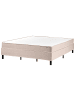 Beliani Doppelbett COUNTESS in Beige/Braun - (W) 181 x (H) 53 x (L) 201 cm