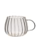 ZOHA 2er Set Glas Riffle Cup Kaffeeglas 400 ml in Transparent