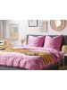 Beliani 2-tlg Bettwäsche-Set HARMONRIDGE in Rosa