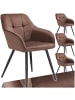 tectake Polstersessel gepolstert, in Samtoptik, gesteppt, 58 x 62 x 82 cm