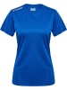Hummel T-Shirt "Hmlrun Jersey S/S Woman" in Blau