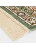 Nouristan Orientalischer Samt Teppich Fransen Antik NaIn-Ivory Grün