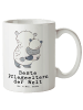 Mr. & Mrs. Panda Große Kaffeetasse Panda Beste Pflegeeltern der ... in Weiß