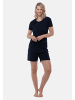 Ammann Schlafanzug Kurzarm Cotton in Nightblue