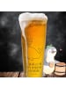 Mr. & Mrs. Panda Bierglas Wal Konfetti mit Spruch in Transparent