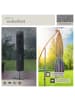 tectake Sonnenschirm mit LED Solar-Beleuchtung und Winddach | 250 x 250 cm