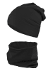 TupTam Jungen Beanie Mütze und Schlauchschal 2er Set in schwarz