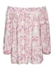 Buffalo Carmenshirt in creme-pink bedruckt