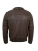 MADDOX Lederblouson Lammnappa in Braun