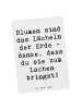 Mr. & Mrs. Panda Postkarte Spruch Florist Erde Lächeln mit Spruch in Weiß