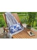 JACK Outdoor Dekokissen Motiv 30x50cm inkl. XXL Füllung in Blumen Blau