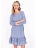 Usha Women Dress in blue white