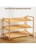 HOMCOM Schuhregal in Naturholz 76L x 33B x 50,8H cm