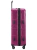suitline mittelgroßer Hartschalen-Koffer Check-In Reisekoffer Trolley TSA 68L in Magenta