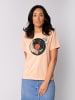 wat? Apparel T-Shirt Schallplatte in Fraiche Peche