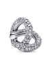 Pandora Charm Silber Pavé Unendlichkeitsknoten Herz