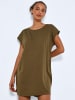 Noisy may Kurzarm Basic Mini Shirt Kleid NMMATHILDE in Olive