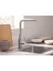 Beliani Küchenarmatur LIAVIUCO in Silber - (W) 23 x (H) 34 x (L) 6 cm