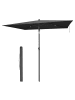 SONGMICS Sonnenschirm Sheld in Grau - (B)120 x (H)230 x (T)190 cm