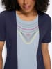 Sieh an! 2-in-1-Shirt in marine-hellblau