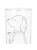 Mr. & Mrs. Panda Blümchentailglas Hund Blume ohne Spruch in Transparent