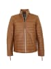 redpoint Stepplederjacke Lammnappa in Hellbraun
