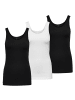 ONLY 3er Pack Live Love Sleeveless Tank Tops in Mehrfarbig