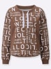 WITT WEIDEN Sweatshirt in braun-weiß-bedruckt