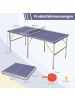 COSTWAY Mini Tischtennisplatte klappbar 180 x 90 x 76 cm in Blau