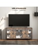 HOMCOM TV-Schrank-120L x 40B x 54H cm-Rustikal-Braun
