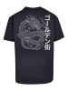 F4NT4STIC Heavy Oversize T-Shirt Drache Golden Gai in marineblau