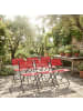 VCM  6-tlg. Gartenstuhl Balkonstuhl Klappstuhl Sumila in Rot