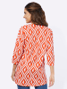 Sieh an! Longshirt in orange-ecru-bedruckt