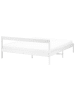 Beliani Doppelbett MADONE in Weiß - (W) 145 x (H) 65 x (L) 205 cm
