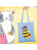 Mr. & Mrs. Panda Tragetasche Hummel flauschig ohne Spruch in Sky Blue