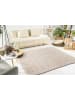 Kayoom Kurzflor Teppich Robbie 125 in creme - rechteckig