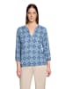 CARTOON Casual-Bluse mit Muster in Blau/Grün