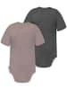 Normani Outdoor Sports 2er Set Doppelpack Baby Merino Body in Rosa/Anthrazit