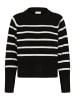 Kaffe Strickpullover KAerin Regular fit in Black Chalk Stripe