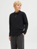 JACK & JONES Junior Gestricktes Polo in Black