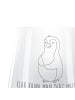 Mr. & Mrs. Panda Graviertes Windlicht Pinguin Diät mit Spruch in Transparent