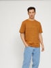 MAZINE T-Shirt Keith Striped T in brown sugar/black