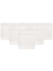 Villeroy & Boch 6er Set Speiseteller quadratisch Manufacture Rock Blanc in 28 x 28 cm in weiß