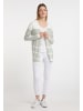 DreiMaster Maritim Cardigan in Wollweiss Oliv